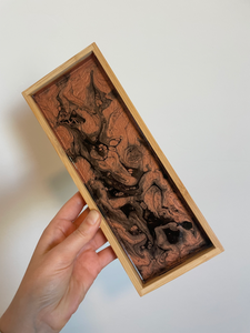Rhodonite - 3.5" x 10" Resin Tray