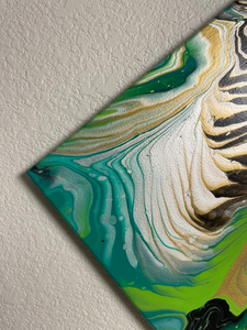 Malachite - 12" x 12" Acrylic Painting on Canvas