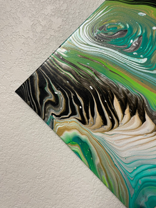 Malachite - 12" x 12" Acrylic Painting on Canvas