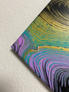 Gilded Portal - 8" x 8" Acrylic Painting on Canvas