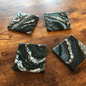 Space Rocks - 4" x 4" Coaster Set