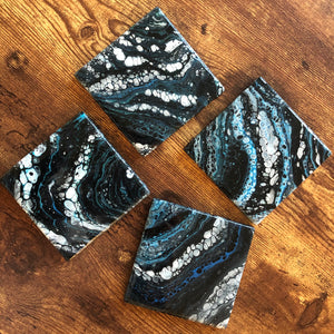 Space Rocks - 4" x 4" Coaster Set