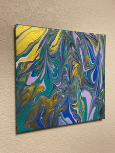 An Awesome Wave - 12" x 12" Acrylic Painting on Canvas