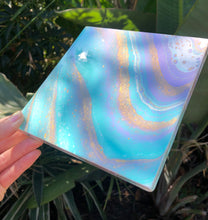 Load image into Gallery viewer, We Could Forever - 6&quot; x 6&quot; Resin Painting on Wood