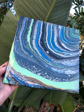 Load image into Gallery viewer, Migration - 8&quot; x 8&quot; Resin Painting on Wood