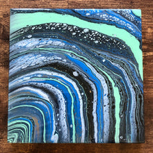 Load image into Gallery viewer, Migration - 8&quot; x 8&quot; Resin Painting on Wood