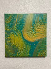 Load image into Gallery viewer, Green Machine - 8&quot; x 8&quot; Acrylic Painting on Canvas