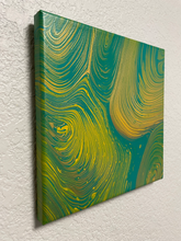 Load image into Gallery viewer, Green Machine - 8&quot; x 8&quot; Acrylic Painting on Canvas