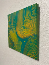 Load image into Gallery viewer, Green Machine - 8&quot; x 8&quot; Acrylic Painting on Canvas