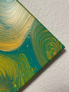 Green Machine - 8" x 8" Acrylic Painting on Canvas